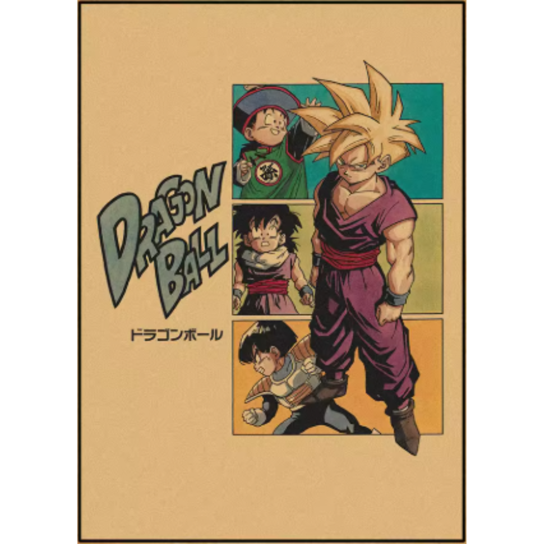 Retro Kame Poster Retro Dragon Ball 21X30CM
